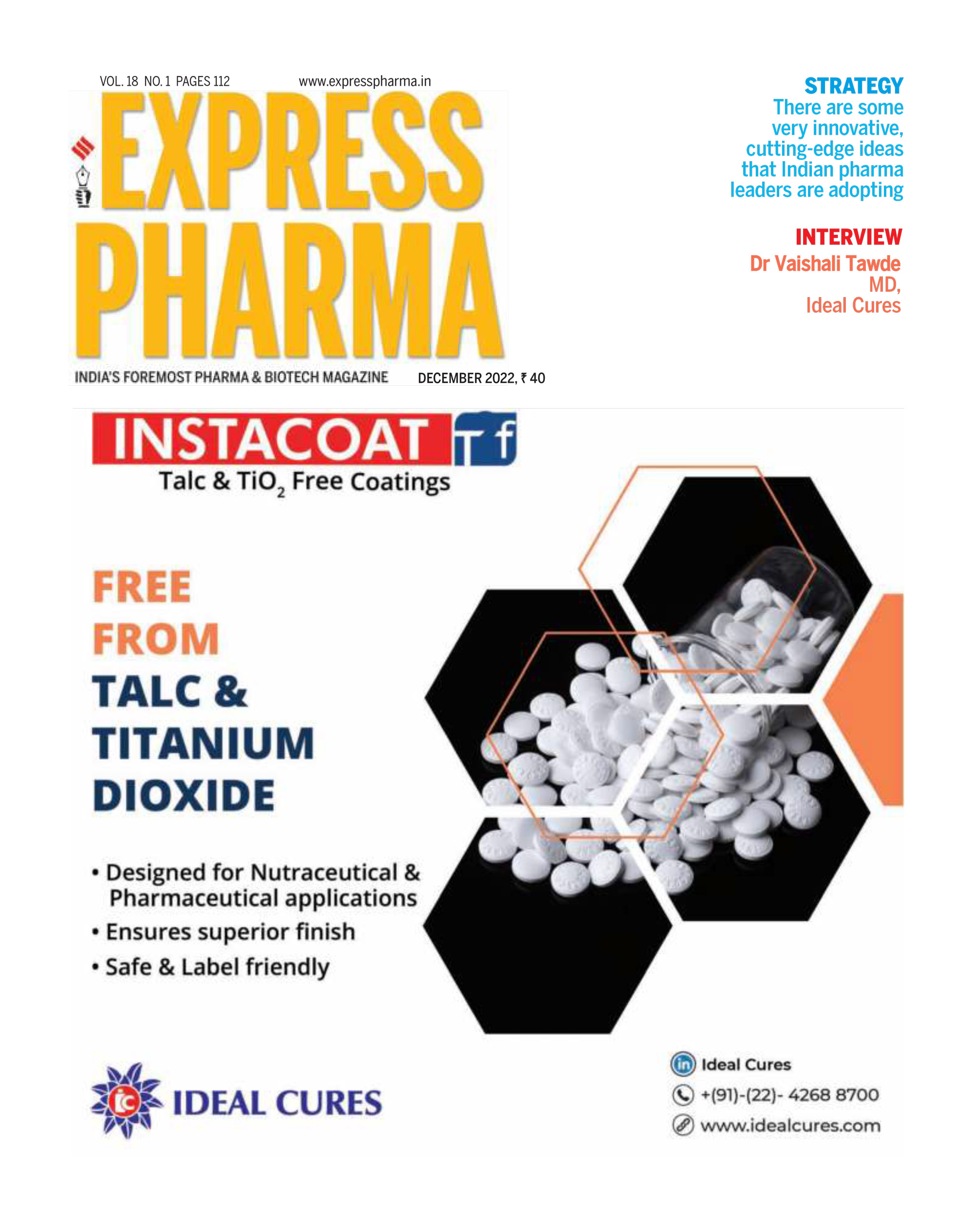 Express Pharma, Volume 18 Issue 01