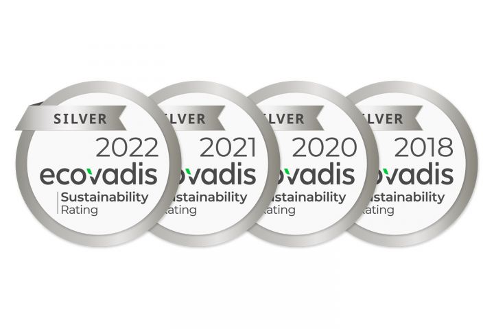 Top 15% in EcoVadis sustainability rating