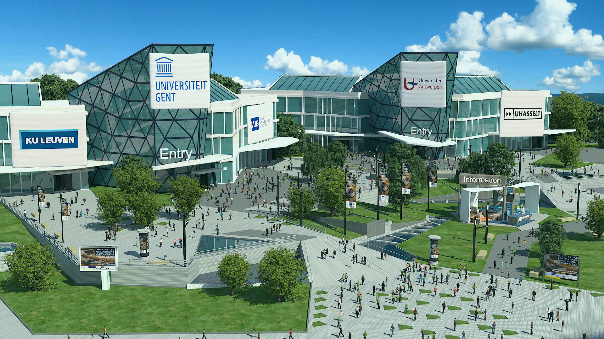 Virtual job market for young researchers