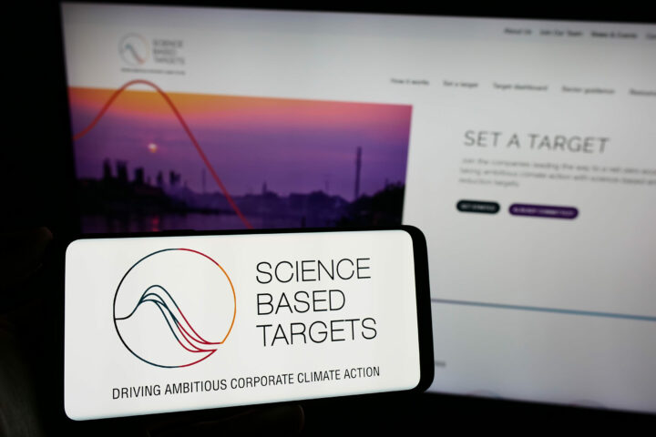 Commitment to science-based emission reduction targets