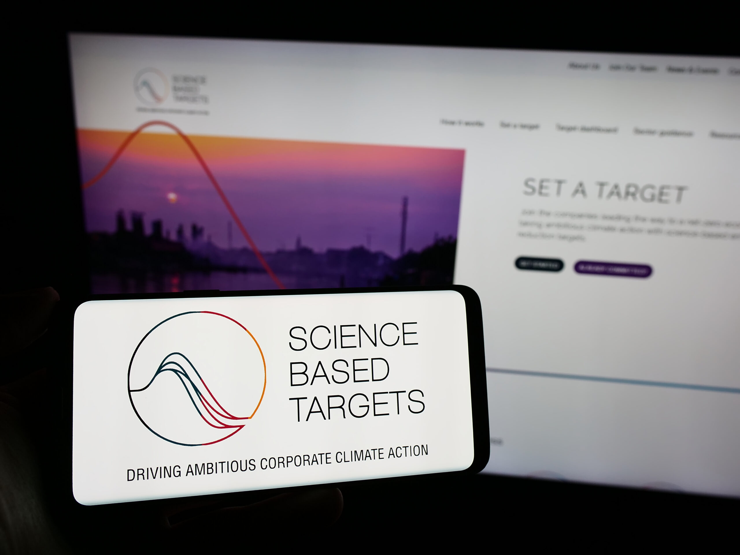 Commitment to science-based emission reduction targets