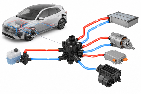 Multi-way valves for integrated thermal systems